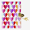 Flying Tiger Copenhagen Kalp Kapaklı Kilitli Defter 13 cm x 18 cm