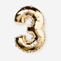 Flying Tiger Copenhagen 3 Numaralı Gold Folyo Balon