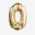 Flying Tiger Copenhagen 0 Numaralı Gold Folyo Balon
