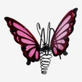 Flying Tiger Copenhagen Pembe Metal Kelebek Şeklinde Saksı Süsü
