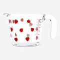 Flying Tiger Copenhagen Çilek Desenli Cam Ölçü Kabı