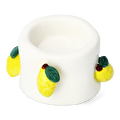 Flying Tiger Copenhagen Sarı Limon Detaylı Seramik Tealight Mumluk