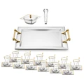 Jumbo Arezzo Gold 40 Parça Çelik Çay Seti