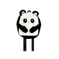 Flying Tiger Copenhagen Panda Şeklinde Peluş Sırt Çantası