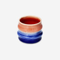 Flying Tiger Copenhagen Pembe Mavi Seramik Glaze Kupa