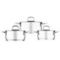 Jumbo Web New Myra 6 Parça İndüksiyon Tabanlı Midi Çelik Tencere Seti