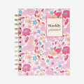Flying Tiger Copenhagen Pembe Çiçekli Haftalık Planlayıcı B6