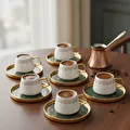 Karaca Verde 6 Kişilik Kahve Fincan Takımı 100 ml 