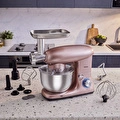 Karaca Multichef Kıyma Çekme /Sucuk-Sosis/İçli Köfte Aparatlı Hamur Yoğurma Makinesi Rosegold 1900W 5,5L