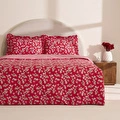 Karaca Home Carlo %100 Pamuk Çift Kişilik Nevresim Takımı Kırmızı