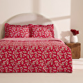 Karaca Home Carlo %100 Pamuk Tek Kişilik Nevresim Takımı Kırmızı 