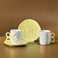 Karaca Ribbon 2 Kişilik Kahve Fincanı 110 ml Sarı
