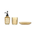 Karaca Home Bellino 3 Parça Banyo Aksesuar Seti Amber