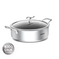 Karaca Plasma Steel 316+ 3Ply Karnıyarık Tencere 28 cm