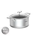 Karaca Plasma Steel 316+ 3Ply Tencere 24 cm