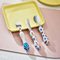 Karaca Galaksi 3 Parça Çocuk Çatal Kaşık Bıçak Seti