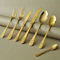 Karaca Elegance Bellatrix Gold 12 Kişilik 84 Parça Çatal Kaşık Bıçak Takımı