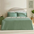 Karaca Home Cool Stripe Çift Kişilik Nevresim Takımı Yeşil
