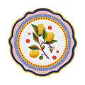 Baci Milano Dolce Vita Limon Desenli Yemek Tabağı 27 Cm