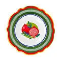 Baci Milano Dolce Vita Nar Desenli Çukur Tabak 23 Cm