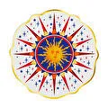 Baci Milano Dolce Vita Güneş Desenli Tatlı Tabağı 21 Cm