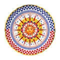 Baci Milano Dolce Vita Güneş Desenli Servis Tabağı 32 Cm