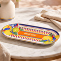 Baci Milano Dolce Vita Limon Oval Tepsi 11x24 cm Porselen