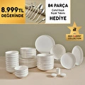 Karaca Stream Bone Merope Gold Logo 53 Parça 12 Kişilik Yemek Takımı