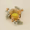 Karaca Home New Year Yılbaşı Winter Tealight Mum Gold