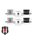 Karaca x Beşiktaş Lisanslı 6 Kişilik Kahve Fincan Takımı 80 ml