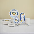 İstanbul Porselen Buongiorno 14 Parça 6 Kişilik Kahvaltı Takımı