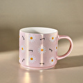 Karaca Daisy Lüsterli Pembe Mug 420 ml