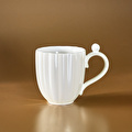 Karaca Shell Lüsterli Beyaz Mug 380 ml