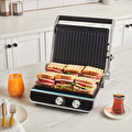 Emsan Nova Grill 6 Dilim Kapasiteli Inox Gövdeli Zaman Ayarlı Izgara ve Tost Makinesi 2000W