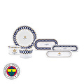 Karaca x Fenerbahçe Lisanslı Forever Bone 14 Parça 6 Kişilik Kahvaltı Takımı