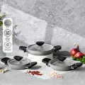 Emsan Fortis Granit 6 Parça Sahan Set Gri
