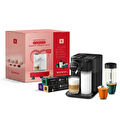 Nespresso F541 Gran Latissima, Travel Mug, Lungo Bardak ve Kahve Kapsülü ile Sevgililer Günü Özel Set Siyah