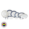 Karaca x Fenerbahçe Lisanslı Forever Bone 60 Parça 8 Kişilik Yemek Takımı Gold