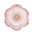 Baci Milano Botanica Çiçek Desenli Melamin Pembe Servis Tabağı 28 cm