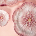 Baci Milano Botanica Çiçek Desenli Melamin Pembe Büyük Servis Tabağı 40,5 cm