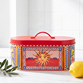 Baci Milano Dolce Vita Güneş Desenli Paslanmaz Çelik Vakumlu Ekmek Kutusu 34 x 18 cm, H 15 cm