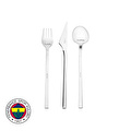 Karaca x Fenerbahçe Lisanslı 40 Parça 8 Kişilik Kutulu Çatal Kaşık Bıçak Takımı Platin