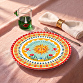 Baci Milano Dolce Far Niente Güneş Desenli Emaye Supla Ø 33 cm