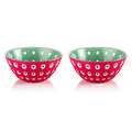 Guzzini Le Murrine 2'Li Kase, Kırmızı Yeşil 12 Cm