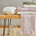 Karaca Home Ophelia Flos 4 Parça Lila Offwhite Hamam Seti