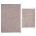 Kaşmir Home Soft Makarna Banyo Paspas Seti Bej 60x90 cm-40x60 cm 