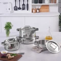 Karaca Powersteel 316+ 3Ply Onyx İndüksiyon Tabanlı Çelik 8 Parça Tencere Seti