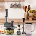 Karaca Mastermaid Prosteel Uzun Blender Ayaklı 6 Bıçaklı Cam Mutfak Robotu 2500W Galaxy Grey