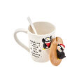 Karaca New Penguin Wiht Spoon Mug Np22 375 ml