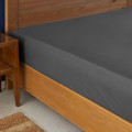 Nautica Home Antrasit %100 Pamuk Tek Kişilik Fitted/Lastikli Çarşaf